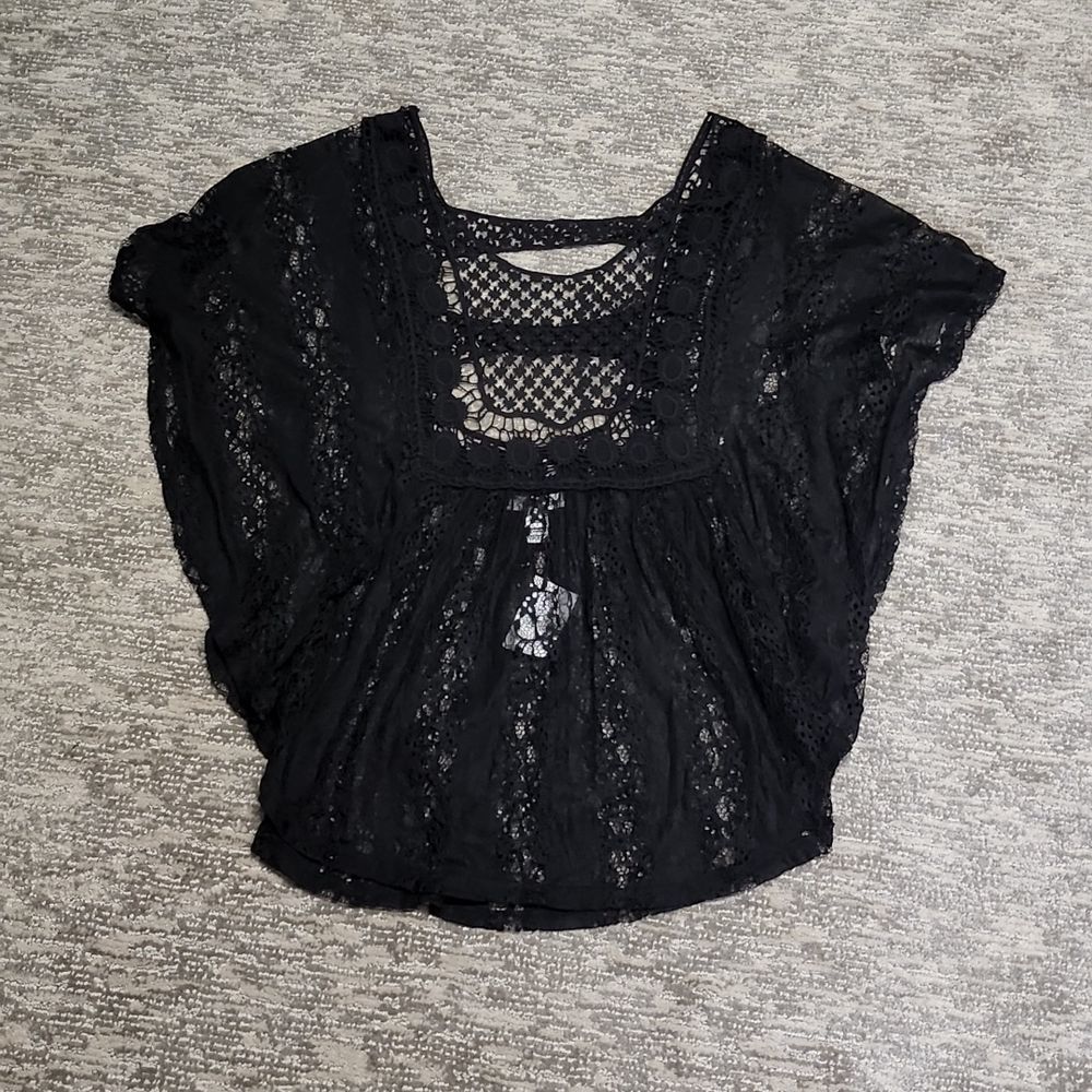 Cato brand black lace tunic - Picture 5 of 9